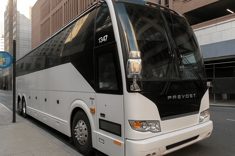 a Charter Bus Rental Macon coach bus
